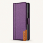 Samsung Galaxy Z Fold - Leather-Look Magnetic Flip Wallet Case by Mobile Supplies Online