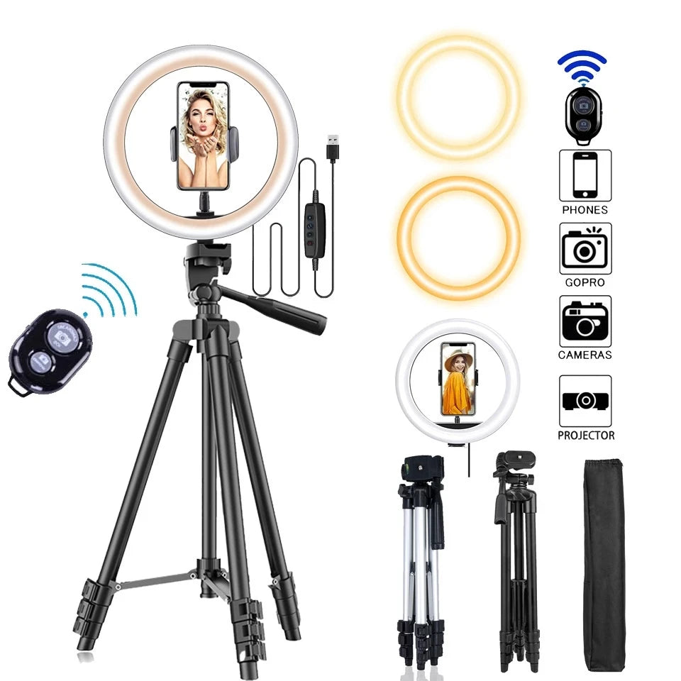 Selfie Ring Light Photography Tripod