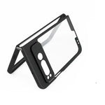 For Google Pixel Fold Case Cover Google Pixel Fold Capa Black Frame Shockproof Back Len Protector Clear Fundas Google Pixel Fold by Mobile Supplies Online