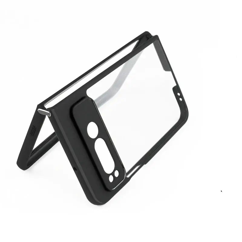 For Google Pixel Fold Case Cover Google Pixel Fold Capa Black Frame Shockproof Back Len Protector Clear Fundas Google Pixel Fold by Mobile Supplies Online