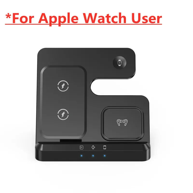 Apple & Samsung - 3 in 1 Wireless Charger Stand