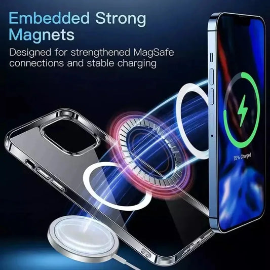Apple iPhone Clear Phone Case with Magsafe Wireless Charging