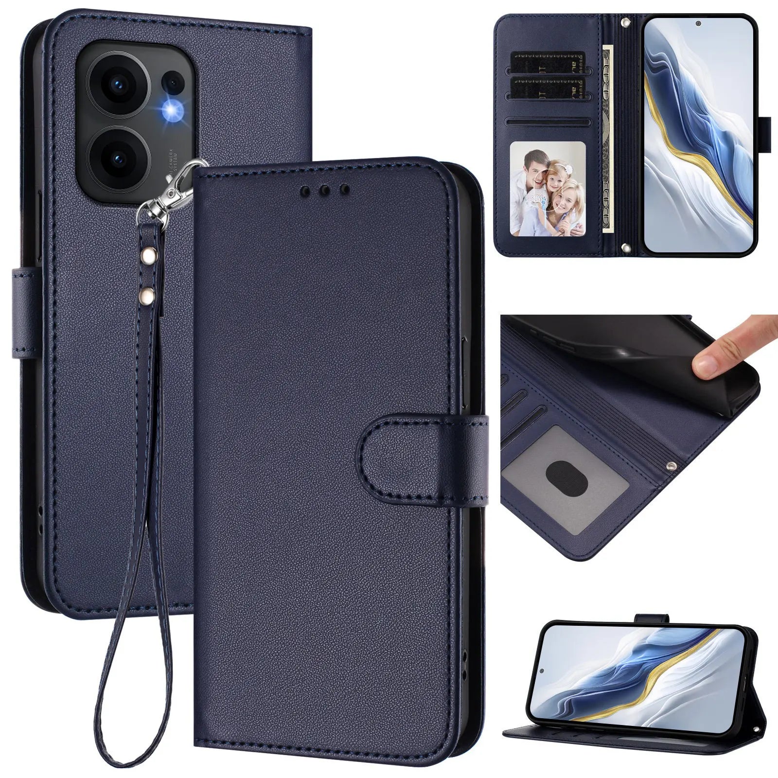 OPPO Reno Series Vintage Wallet Flip Leather Phone Case