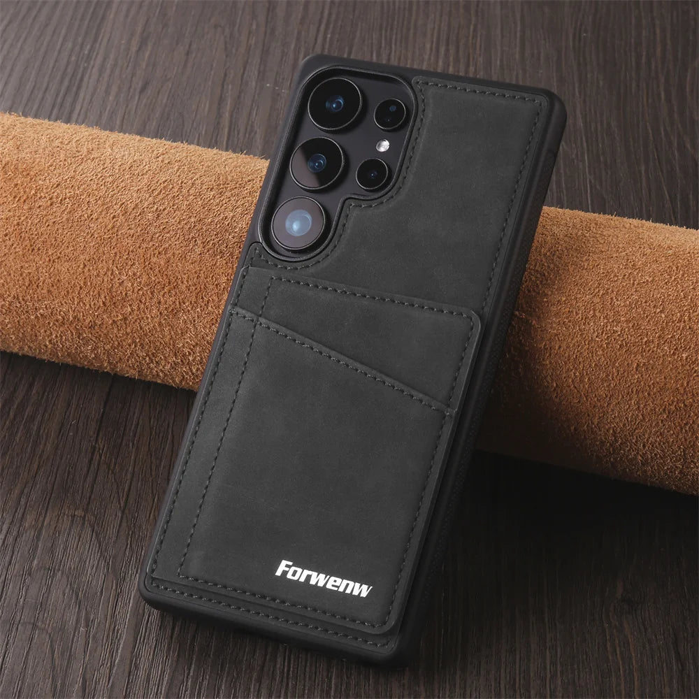 Samsung Galaxy Luxury Leather Flip Case