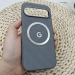 Google Pixel Logo Magsafe Grid Pattern Phone Case