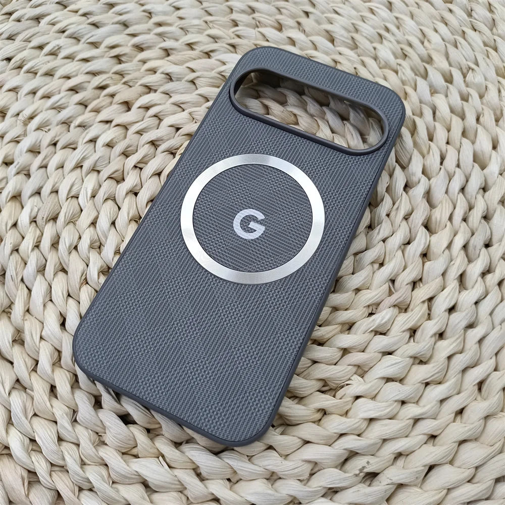 Google Pixel Logo Magsafe Grid Pattern Phone Case