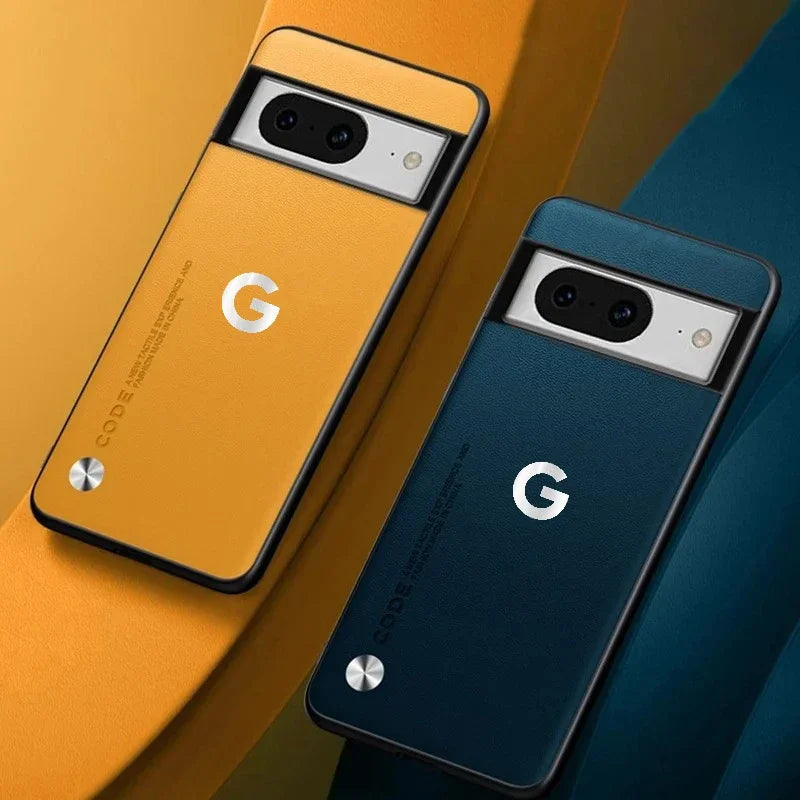 Google Pixel Logo PU Leather Phone Case