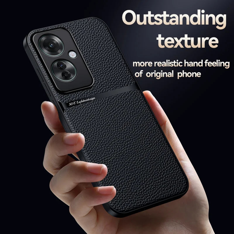 OPPO Reno 11F Stylish Leather Phone Case
