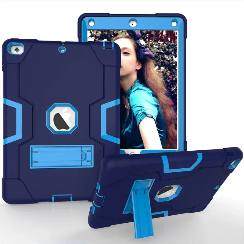 Apple iPad Armor Shockproof Kids Tablet Case with Stand