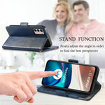 Motorola Moto G57 Power Leather Wallet Case With 360 Protection Card Slot PU Leather