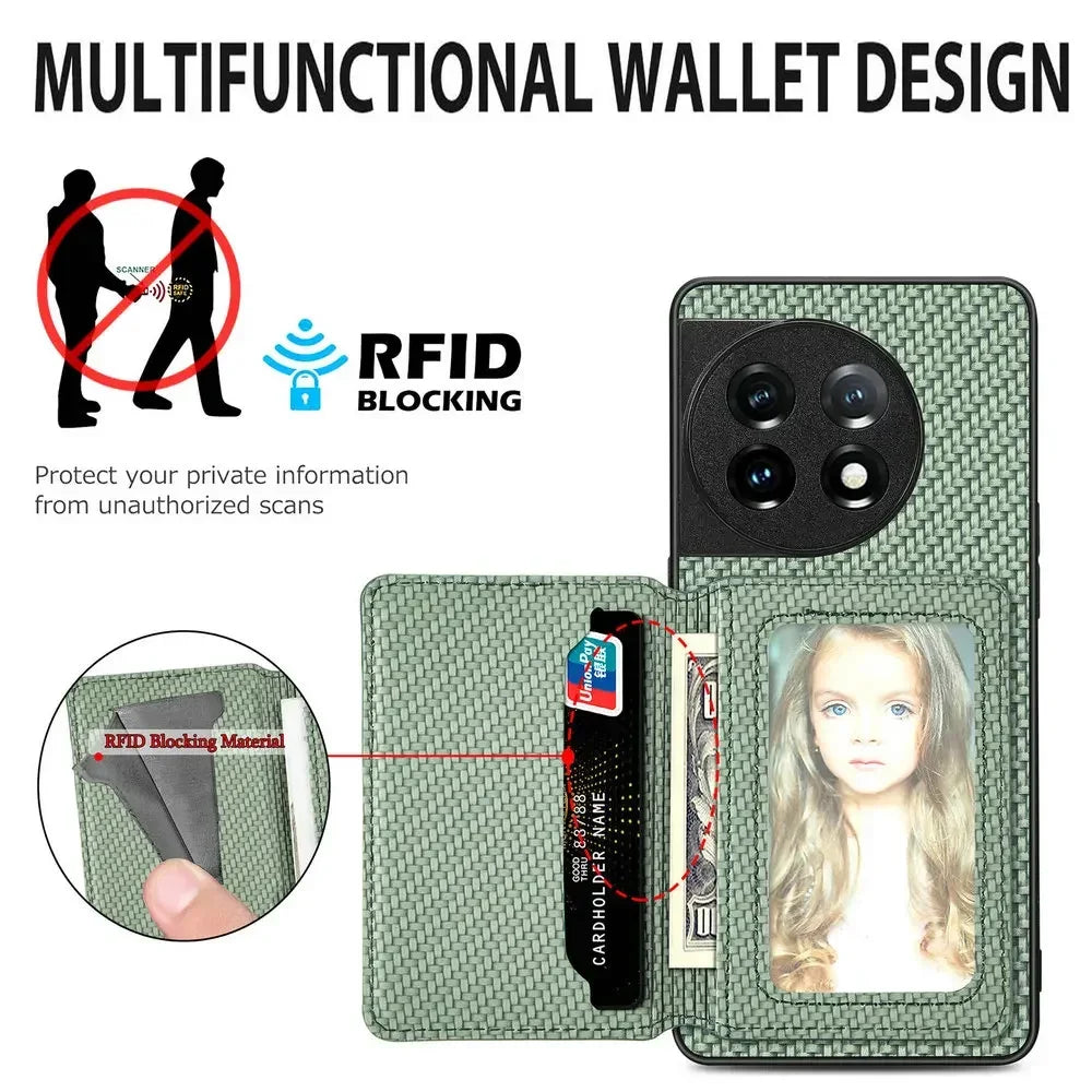 OnePlus Wallet Case Leather Card Holder