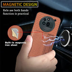 Nothing Phone 3A Pro 5G Brush Leather Wallet Case Lens Protection