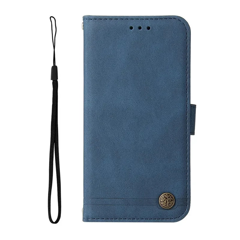 Realme Leather Book Wallet Case Magnetic Clasp