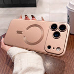 Apple iPhone Metallic Magsafe Soft Case with Lens Protector