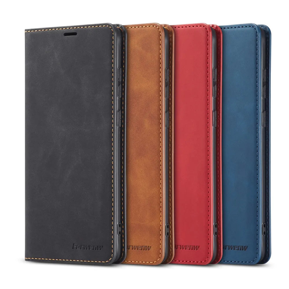 Apple iPhone Leather Flip Wallet Case