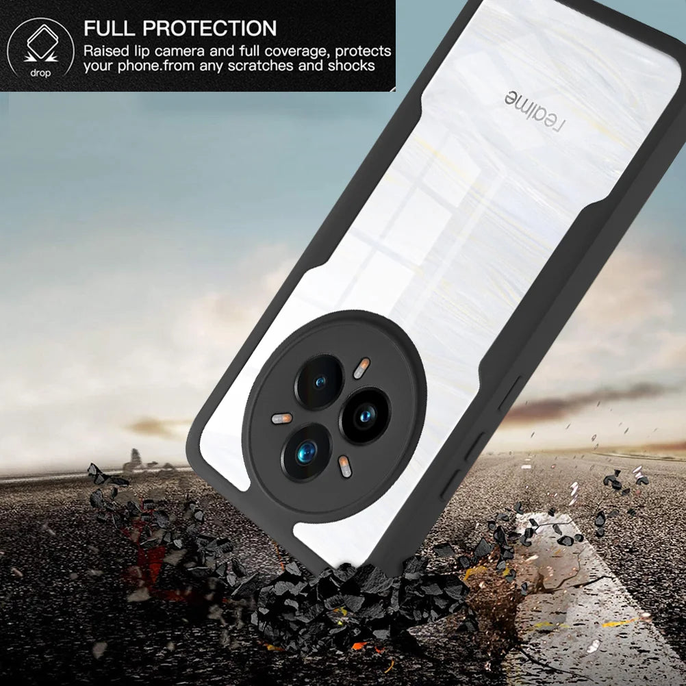 Realme 360 Clear Shockproof Case With Front Screen Protector