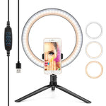 8 & 10 inch Selfie Ring Light & Photography Tripod
