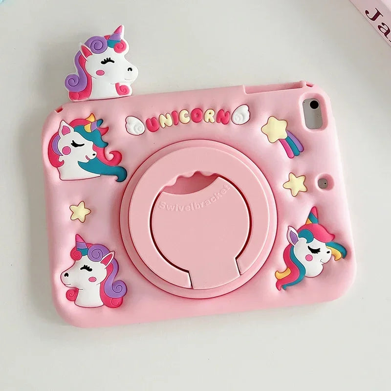 Apple iPad Kids Cartoon Silicone Case