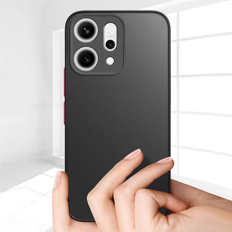 OPPO Reno Translucent Logo Matte Shockproof Case