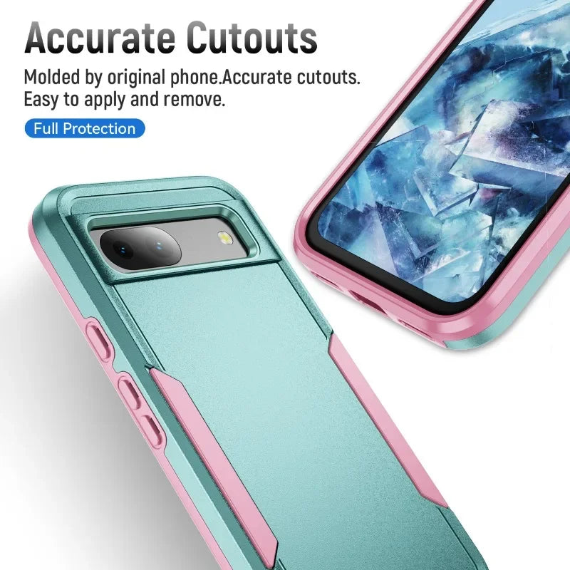 Google Pixel TPU + PC Soft & Hard Armor Phone Case