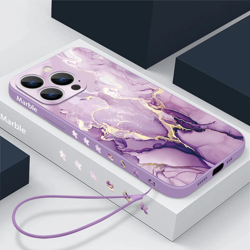Apple iPhone Colorful Marble Case