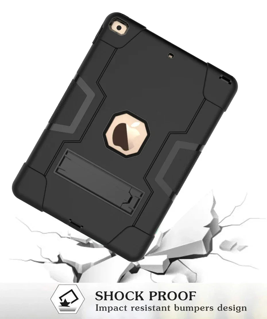 Apple iPad Armor Shockproof Kids Tablet Case with Stand