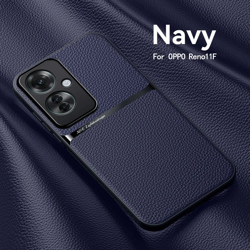 OPPO Reno 11F Stylish Leather Phone Case
