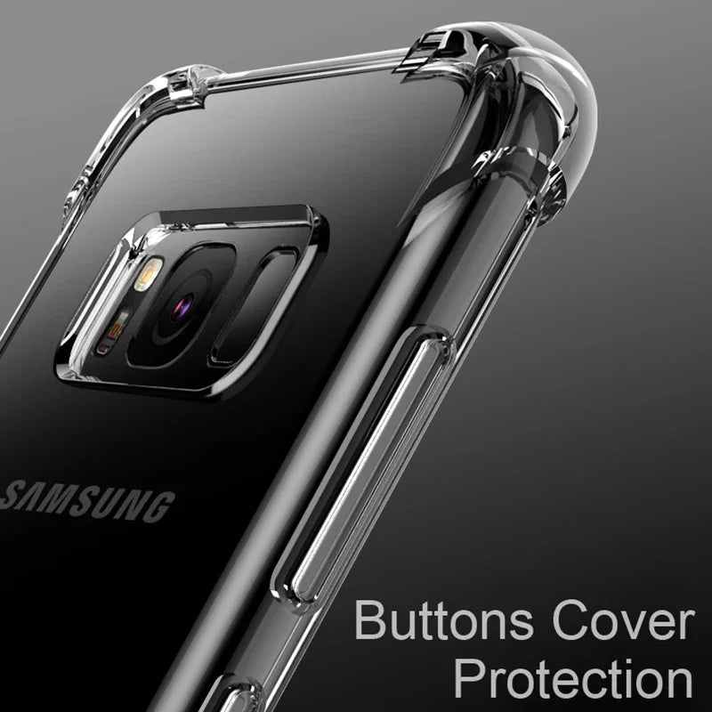 Luxury Silicone Case For Samsung Galaxy Shockproof Transparent