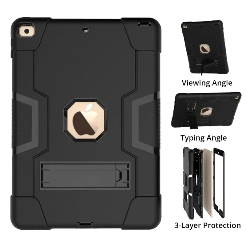 Apple iPad Armor Shockproof Kids Tablet Case with Stand