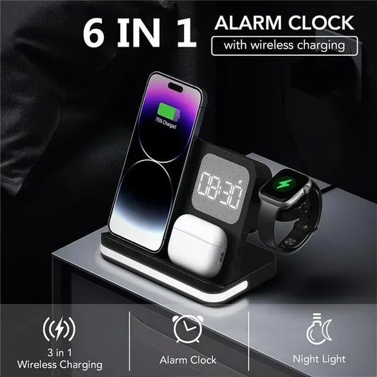 Apple & Samsung - 6 In 1 Wireless Charger Stand