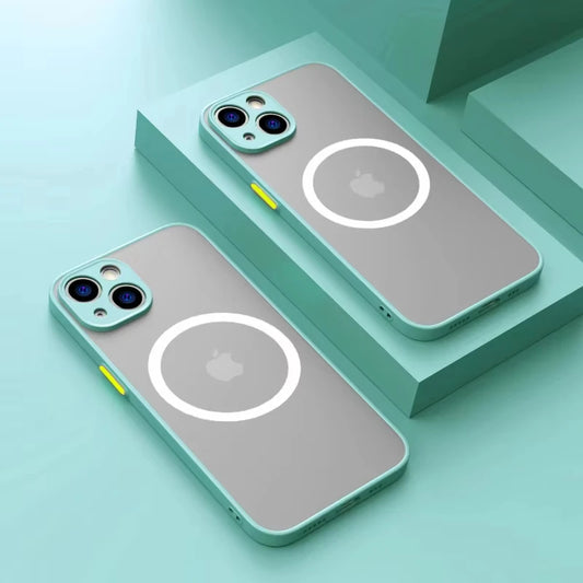 Apple iPhone Wireless Magsafe Shockproof Armor Matte Finish Case