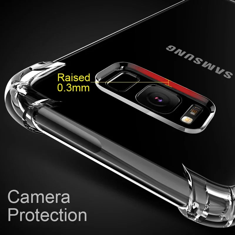 Luxury Silicone Case For Samsung Galaxy Shockproof Transparent