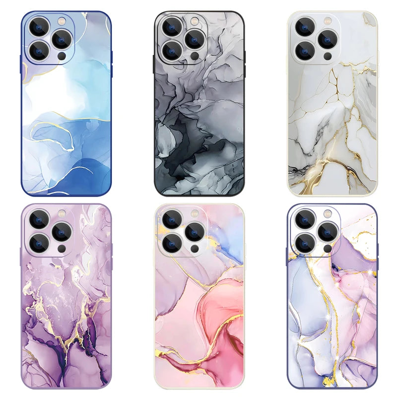 Apple iPhone Colorful Marble Case