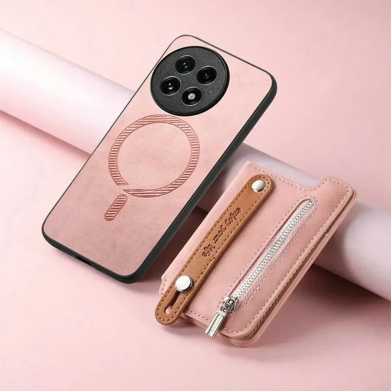 OnePlus Leather 2in1 Detachable Magnetic Wallet Back Case For OnePlus 13 13R Ace5 Card Slot