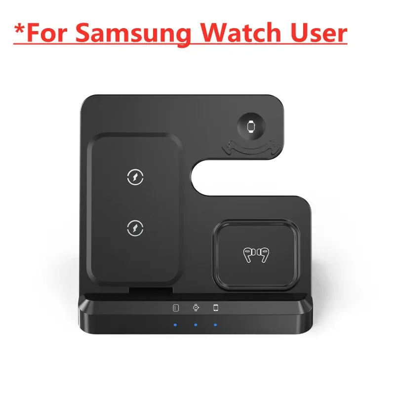 Apple & Samsung - 3 in 1 Wireless Charger Stand