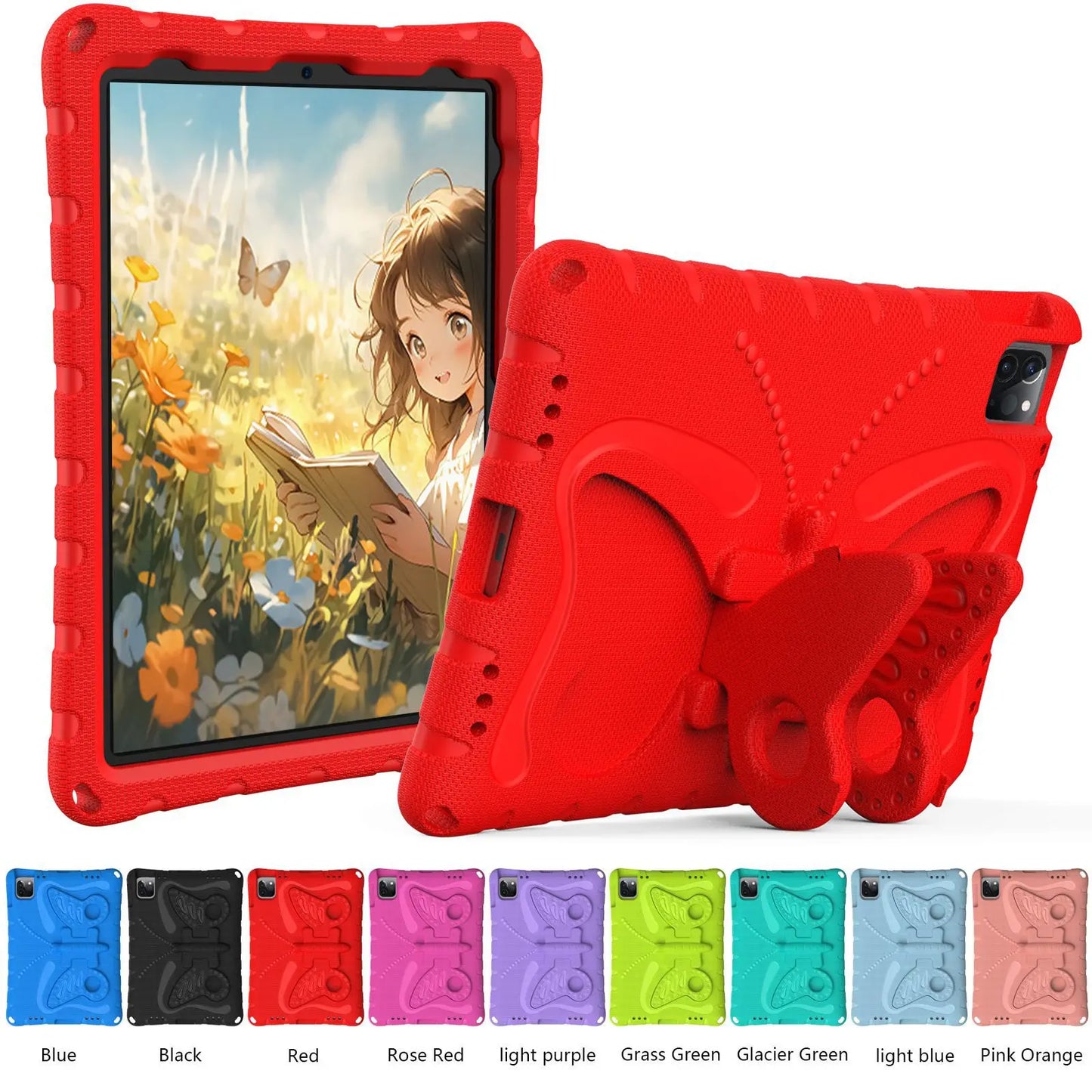 Apple iPad Kids Cartoon Silicone Case with Stand