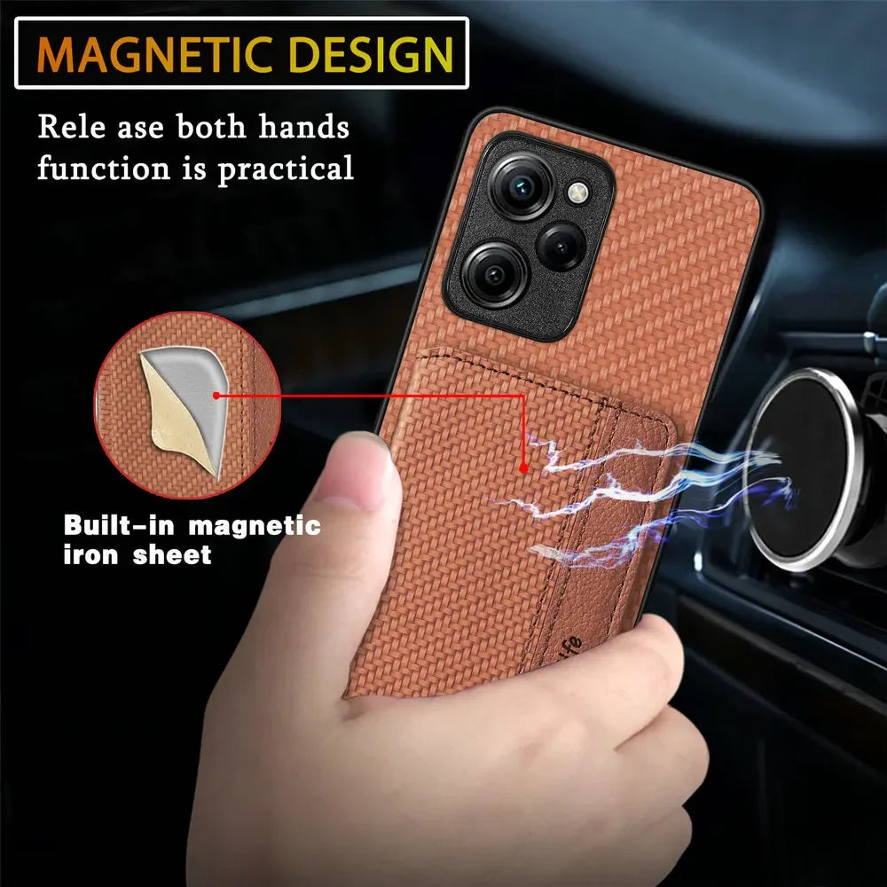 Realme GT 8 Pro Leather Card Case RFID Wallet Magnetic Back Cover