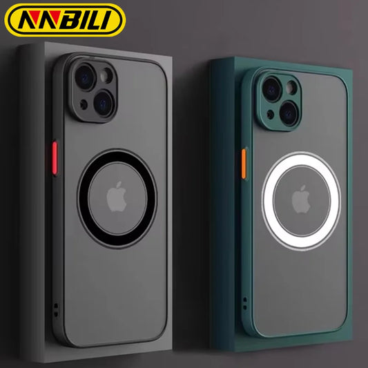 Apple iPhone Wireless Magsafe Shockproof Armor Matte Finish Case