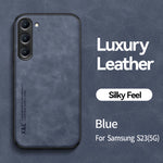 Samsung Galaxy Luxury Leather Case With Magnetic Plate Support