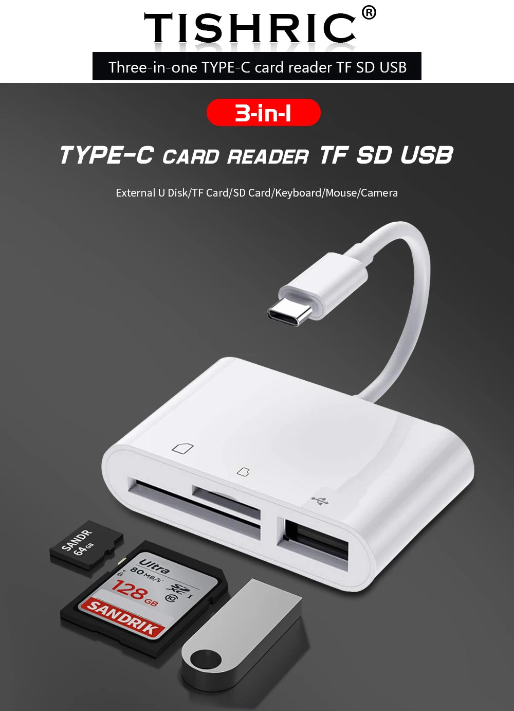 Multi Choice Card Readers - USB, USB-C, Micro USB, TF & SD