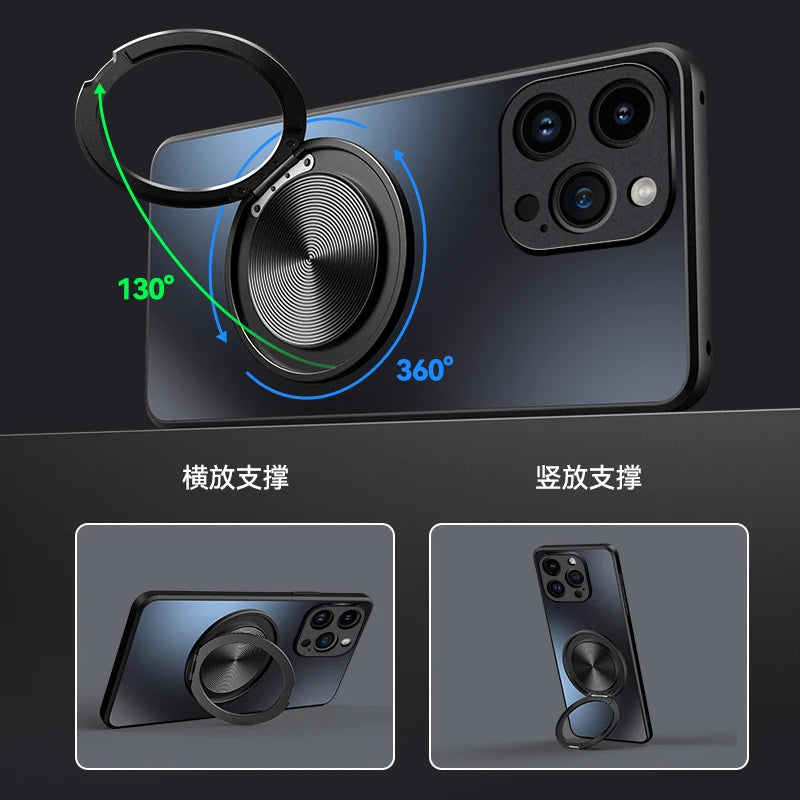 Xiaomi 15T Metallic Finish Magsafe Case with Stand