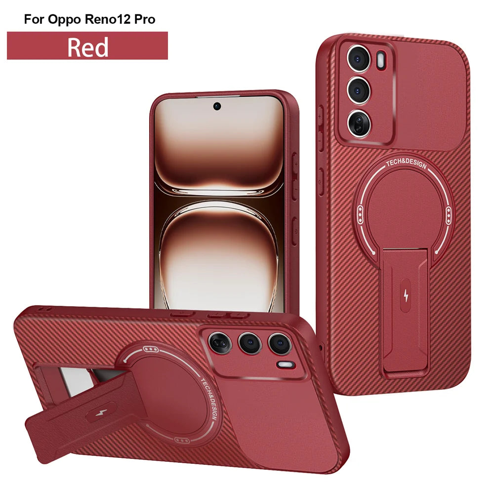 OPPO Reno Armor Shockproof Magsafe Phone Case with Stand