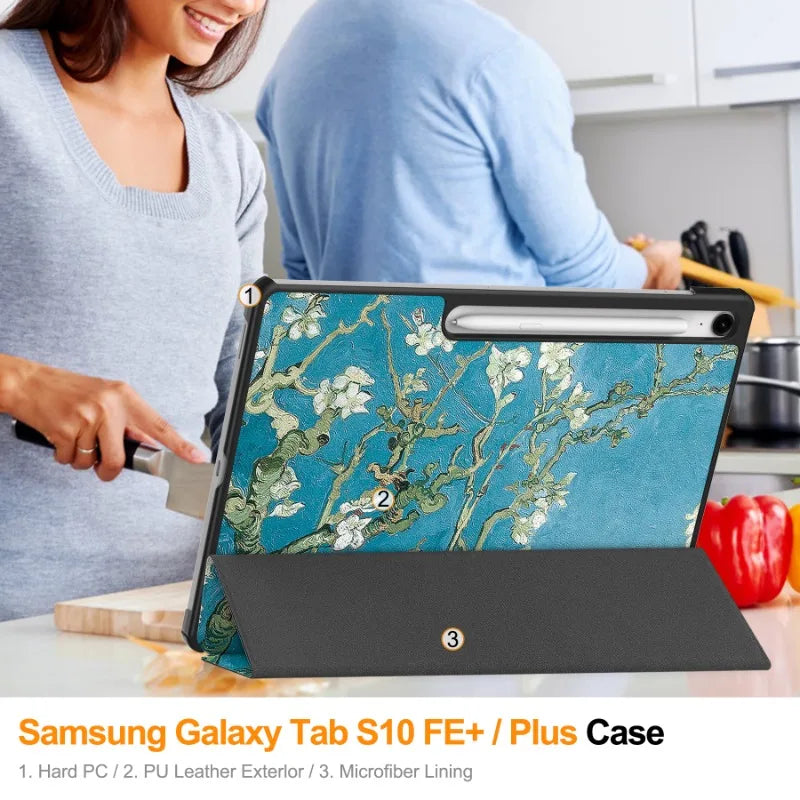 Samsung Galaxy Tablet Multi-Folding Case with Pencil Holder