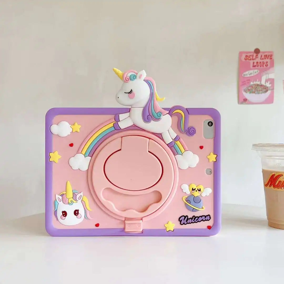 Apple iPad Kids Cute Cartoon Silicone Case