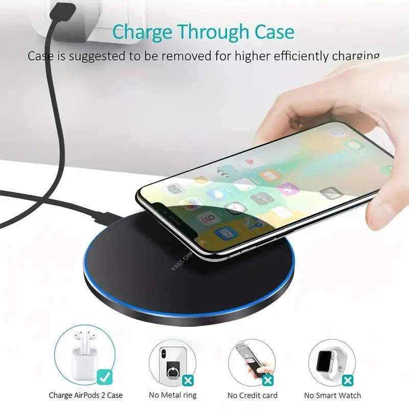 30W Wireless Fast Charging Docking Station - Apple & Android