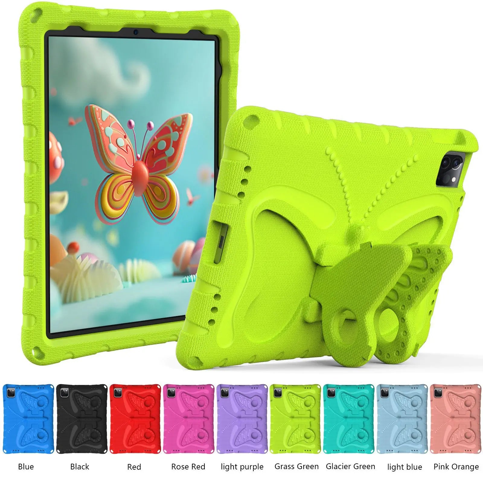 Apple iPad Kids Cartoon Silicone Case with Stand
