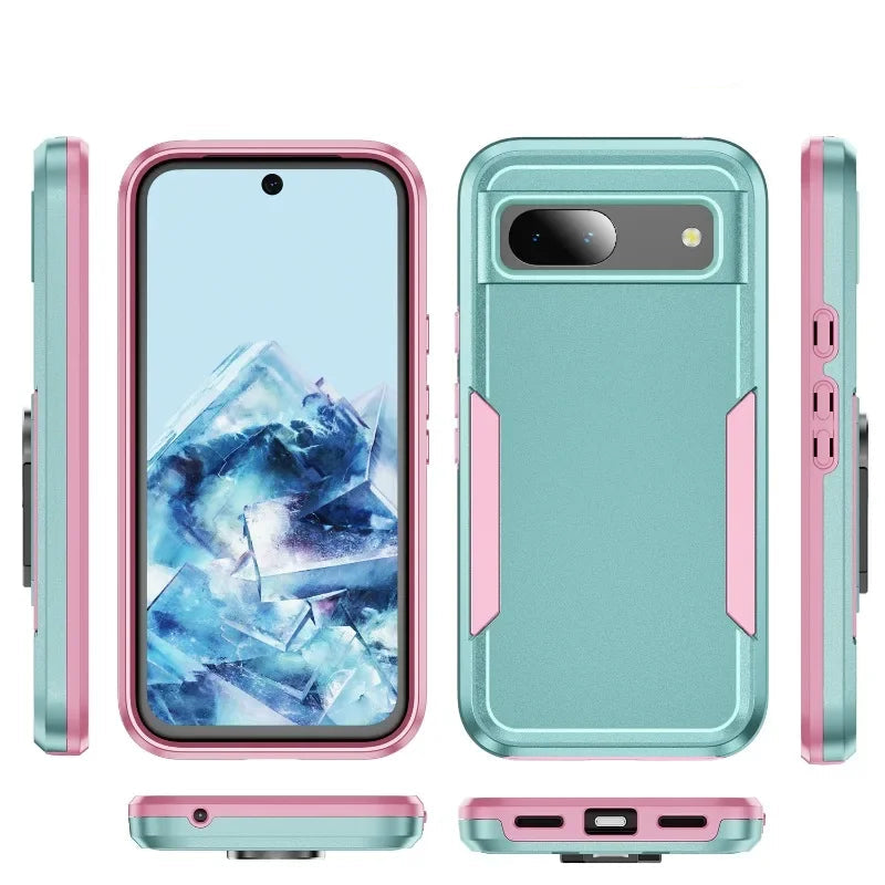 Google Pixel TPU + PC Soft & Hard Armor Phone Case