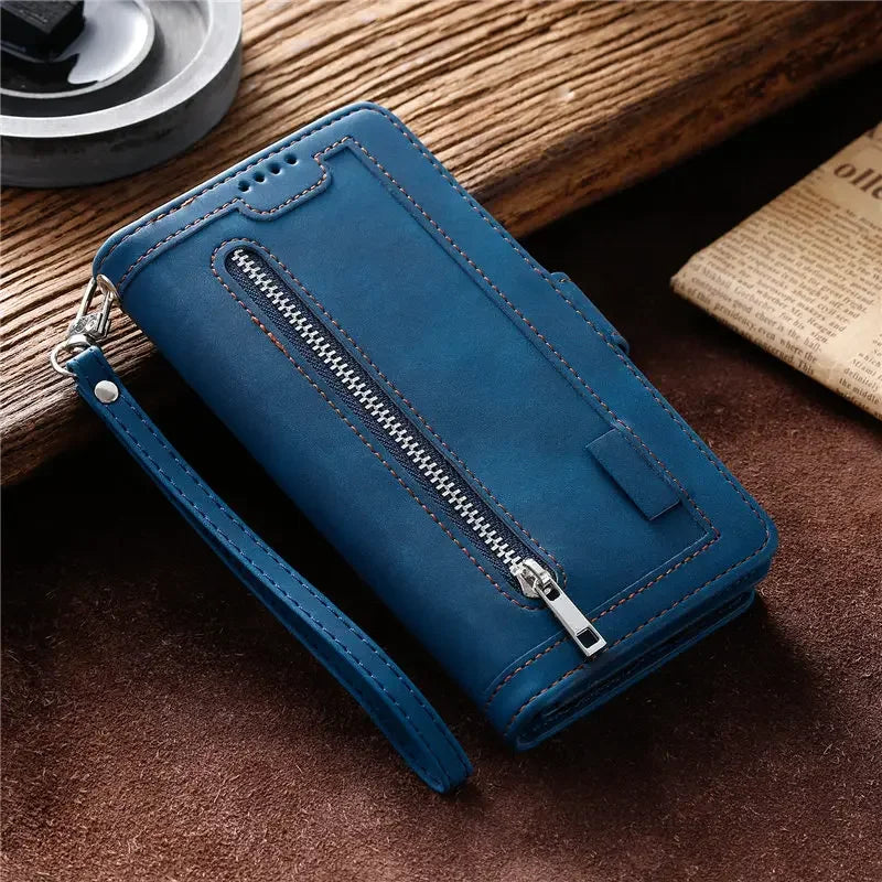 Xiaomi POCO Multi 9-Card Zipper Wallet Case