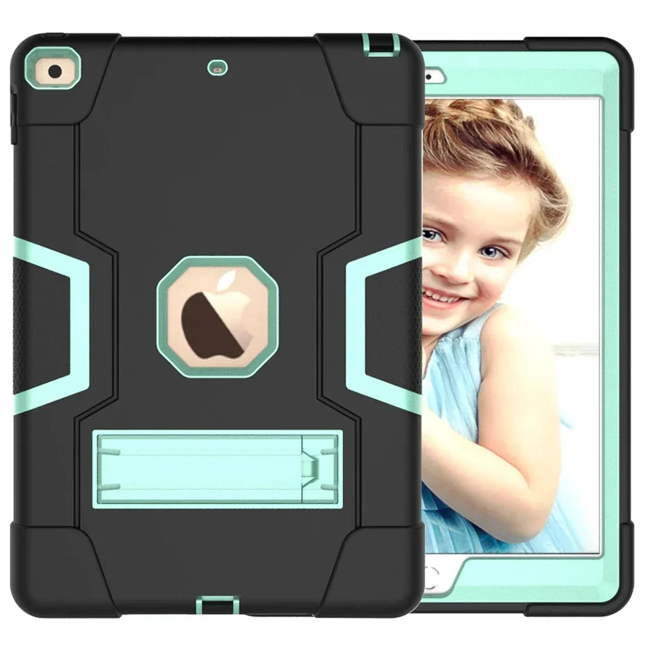 Apple iPad Armor Shockproof Kids Tablet Case with Stand