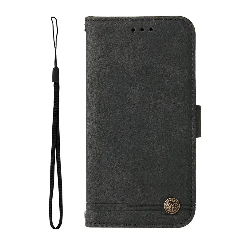 Realme Leather Book Wallet Case Magnetic Clasp